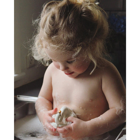 Natruba White Swan Bath Toy, -- ANB Baby