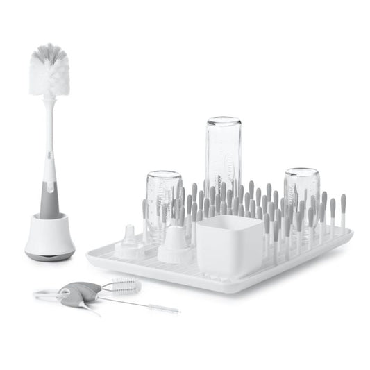 OXO Tot Bottle & Cup Cleaning Set, Gray, -- ANB Baby