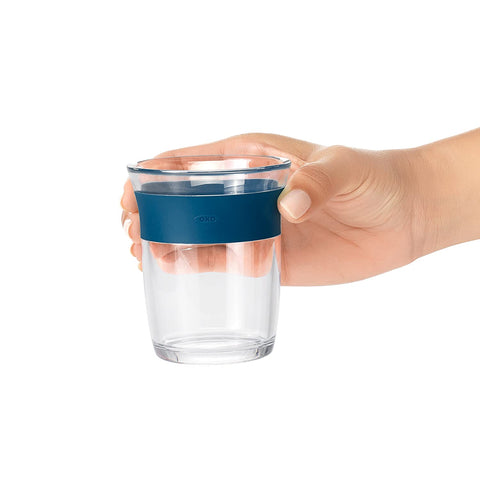 OXO Tot Cup for Big Kids with Non Slip Grip, Navy, -- ANB Baby