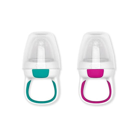 OXO Tot Silicone Self Feeder, 2-Pack, Navy/Teal, -- ANB Baby