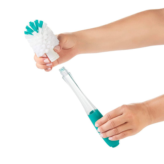 OXO TOT Soap Dispensing Bottle Brush With Stand, -- ANB Baby