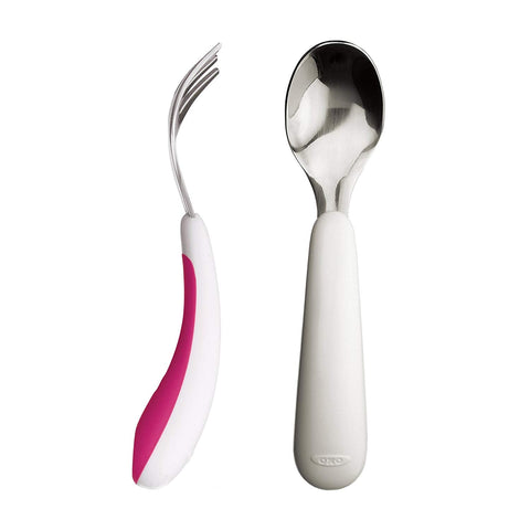 OXO TOT Training Fork And Spoon Set, -- ANB Baby