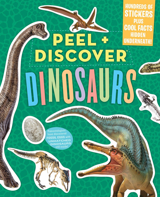 Peel + Discover: Dinosaurs Paperback, -- ANB Baby