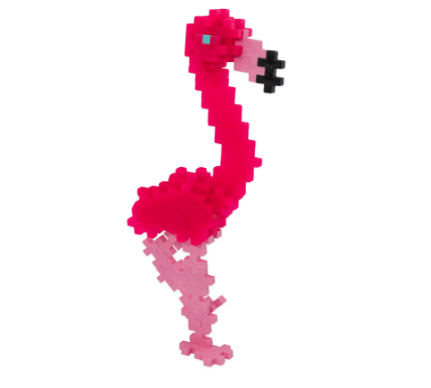 Plus-Plus Flamingo Construction Building Mini Puzzle Blocks, 70 Pieces Tube, -- ANB Baby