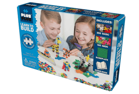 Plus-Plus Learn to Build Basic Color Mix Puzzle Blocks, 400 Piece, -- ANB Baby