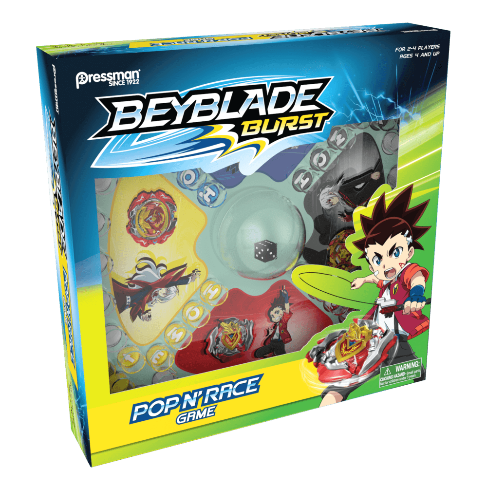 Pressman Toys Beyblade Burst Pop 'N' Race, -- ANB Baby