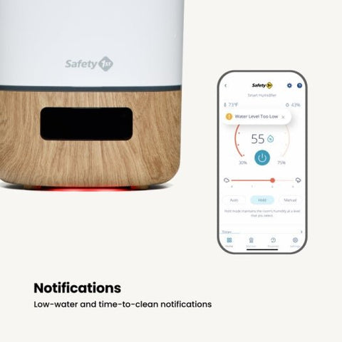 Safety 1st Smart Humidifier, White / Wood, -- ANB Baby