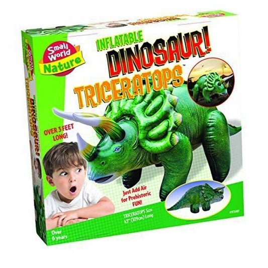 Small World Toys 42" Triceratops Inflatable Dinosaur Kit, -- ANB Baby
