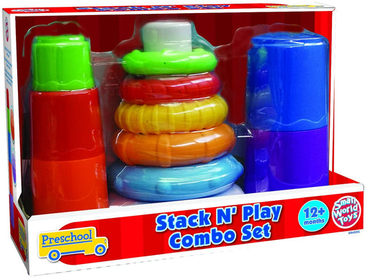 Small World Toys Stack n' Play Combo Set, -- ANB Baby