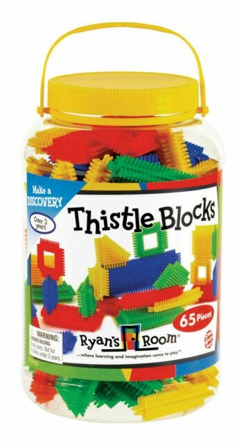 Small World Toys Thistle Block 65 Pieces Bucket, -- ANB Baby