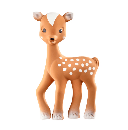 Sophie La Girafe Fanfan The Fawn Rubber Teether Toy Teether, Brown, -- ANB Baby