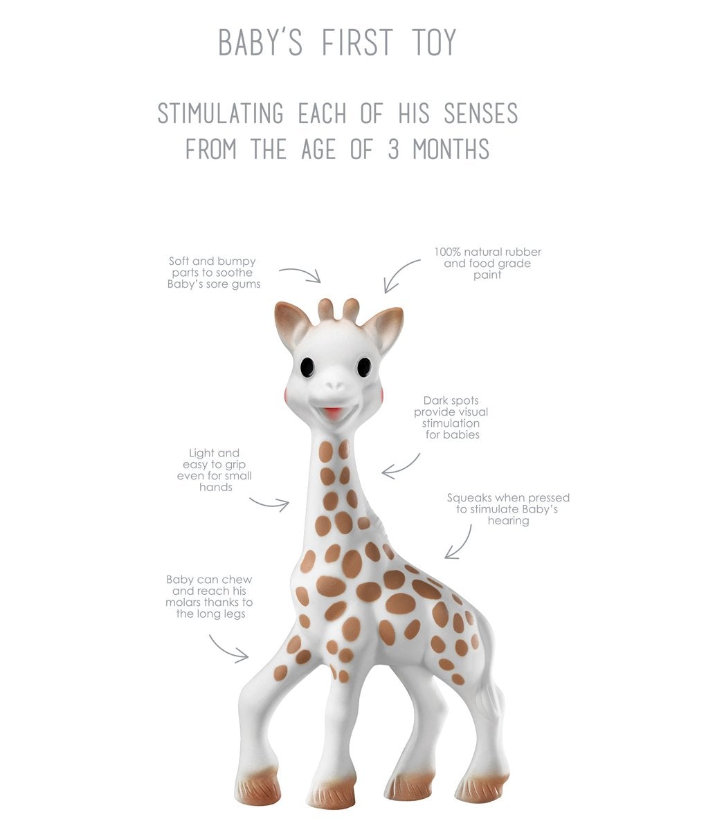 Sophie La Girafe The Girafe Natural Rubber Teether Toy, -- ANB Baby
