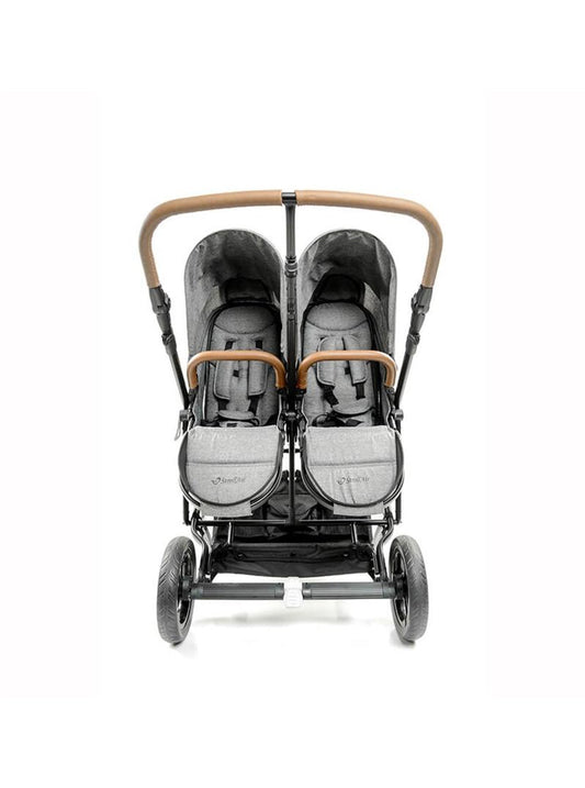 StrollAir Twin Way Twin Stroller/Double Stroller - Denim Slate, -- ANB Baby