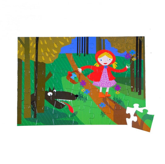 THE PURPLE COW Fairy Tale Little Red Riding Hood Jigsaw Puzzle, -- ANB Baby