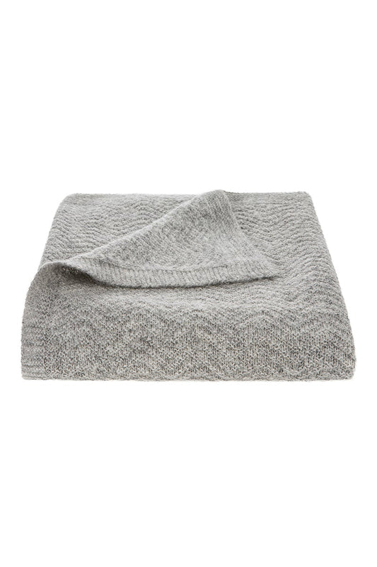 Tuwi Wave Knitted Baby Blanket, Grey, -- ANB Baby