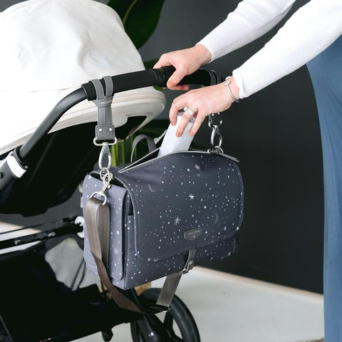 Twelvelittle On-the-Go Stroller Caddy Bag, Grey Twinkle Print, -- ANB Baby