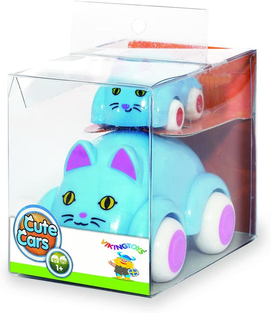 Viking Toys Cute Cars Mother and Baby Cat Vehicle Toy Set, -- ANB Baby