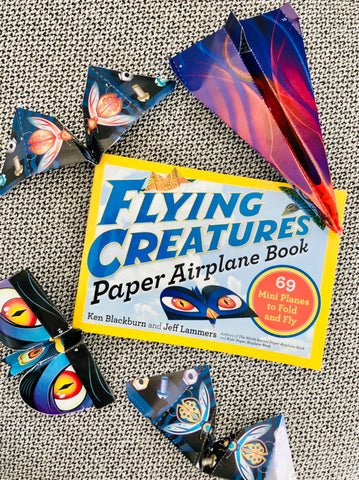 Workman Publishing Flying Creatures Paper Airplane Book, -- ANB Baby