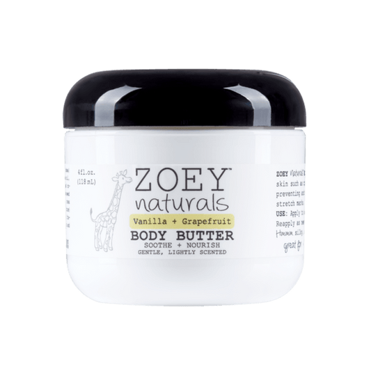 Zoey Naturals Body Butter 4 oz. Vanilla Grapefruit, -- ANB Baby