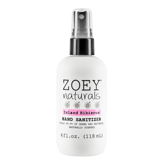 Zoey Naturals Hand Sanitizer 4 oz. Island Hibiscus, -- ANB Baby
