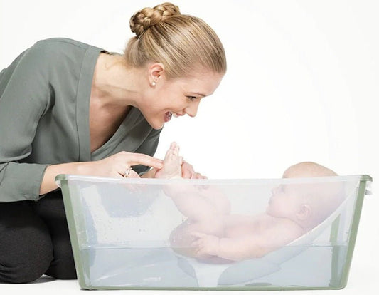 Sturdy, Space-Saving Design: Why We Love the Stokke Flexi Bath Tub Bundle - ANB BABY