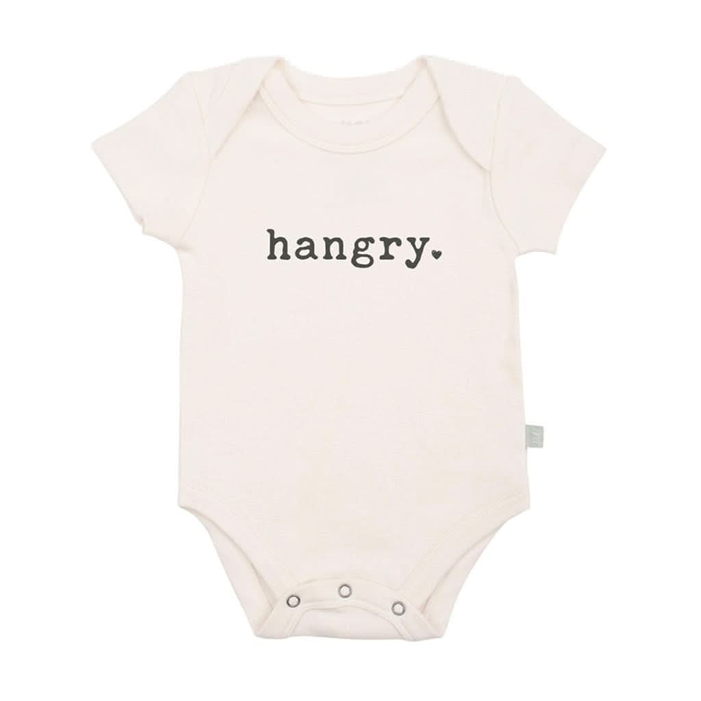 Finn & Emma Short Sleeve Graphic Bodysuit, Hangry-Clothing-Finn + Emma-0-3 M-ANB Baby Store