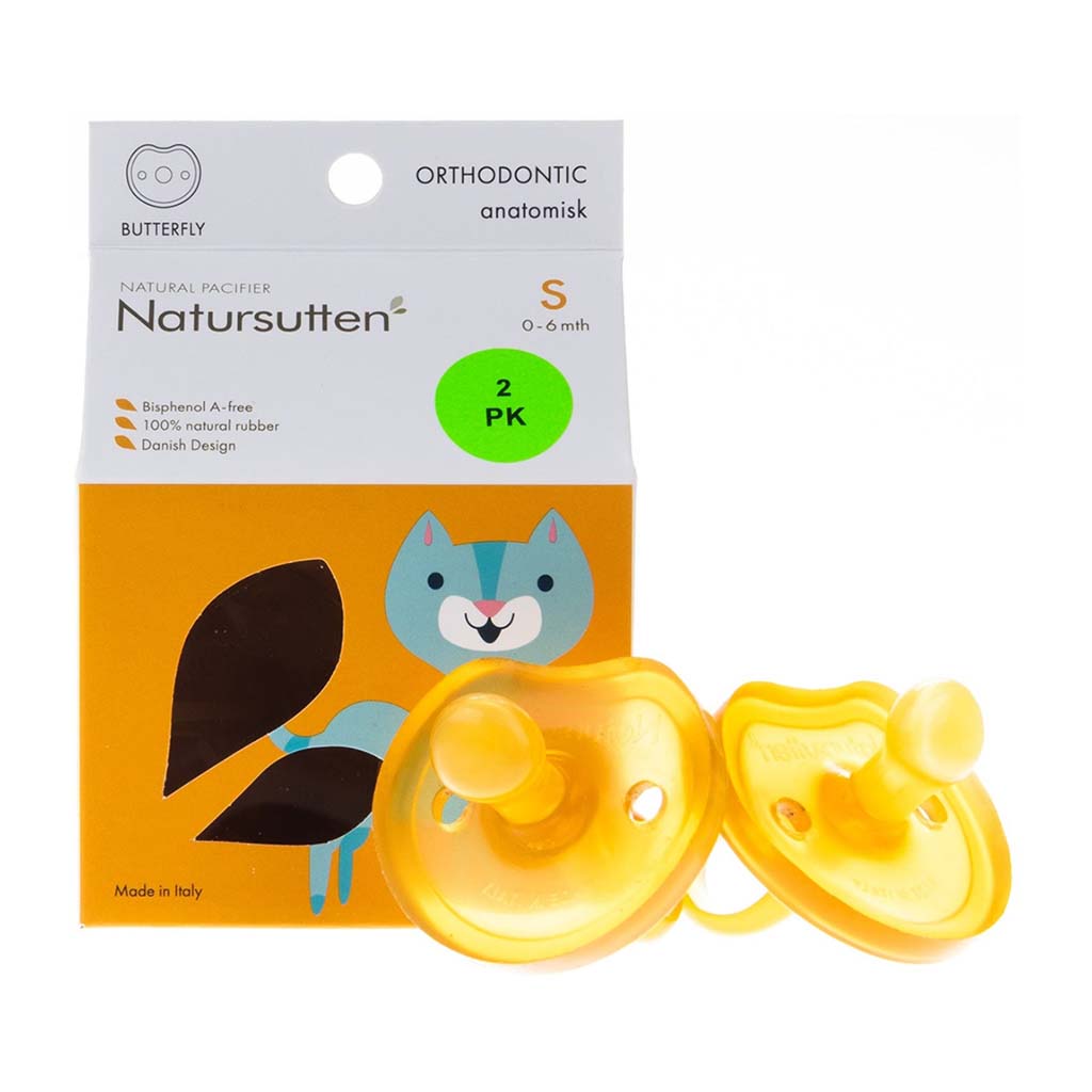 Natursutten BPA-Free Natural Rubber Pacifier-Orthodontic_1 - ANB Baby