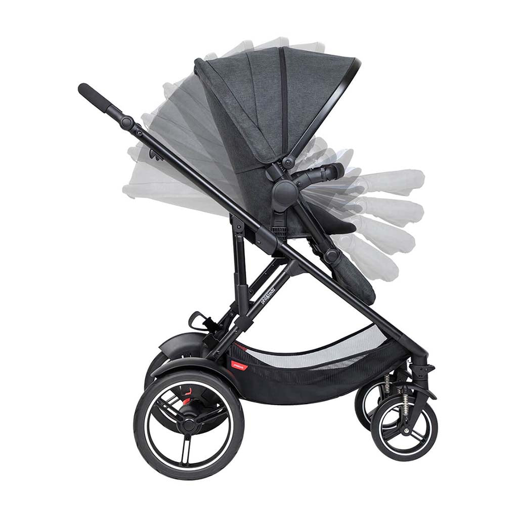 Phil & Teds V6 Voyager Stroller & Liner-Black_4 - ANB Baby