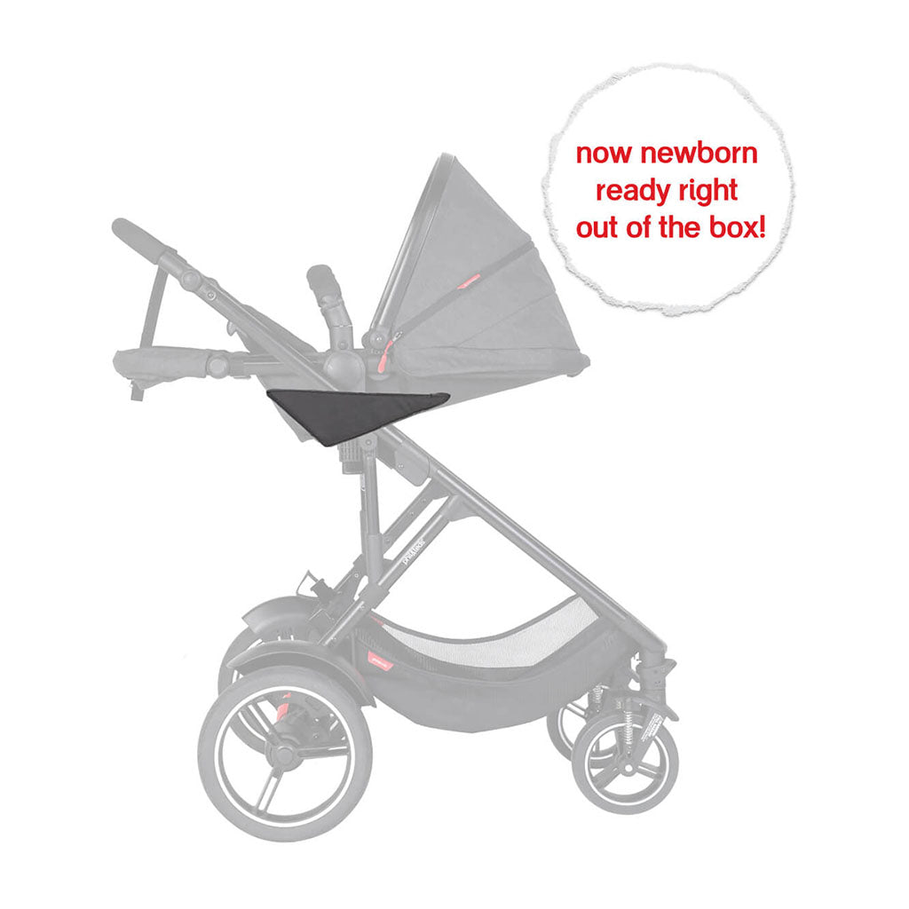 Phil & Teds V6 Voyager Stroller & Liner-Black_6 - ANB Baby