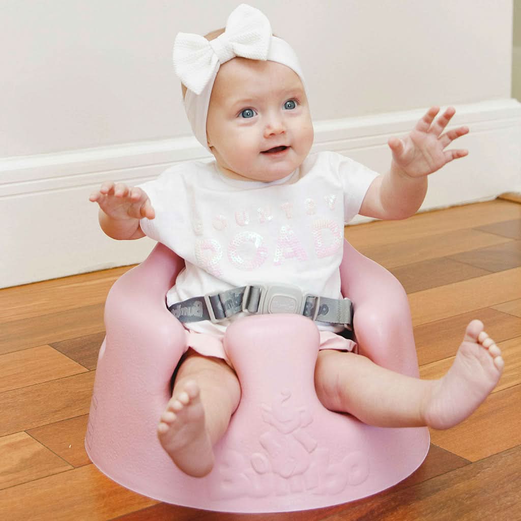 Pink Sit Me Up Chair For Baby Girl Inflatable Baby Seat With