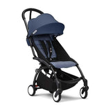 Stokke YOYO Lightweight Stroller from 6 Months-Black Frame Air France Blue_19 - ANB Baby