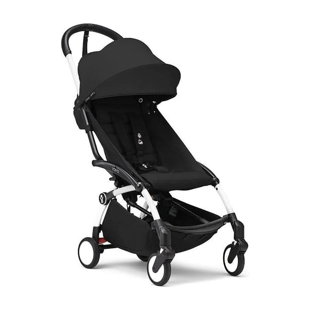 Stokke YOYO Lightweight Stroller from 6 Months-White Frame Black_16 - ANB Baby