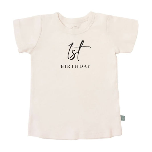 Finn & Emma Short Sleeve Graphic T-Shirt - 1st Year_1 - ANB Baby