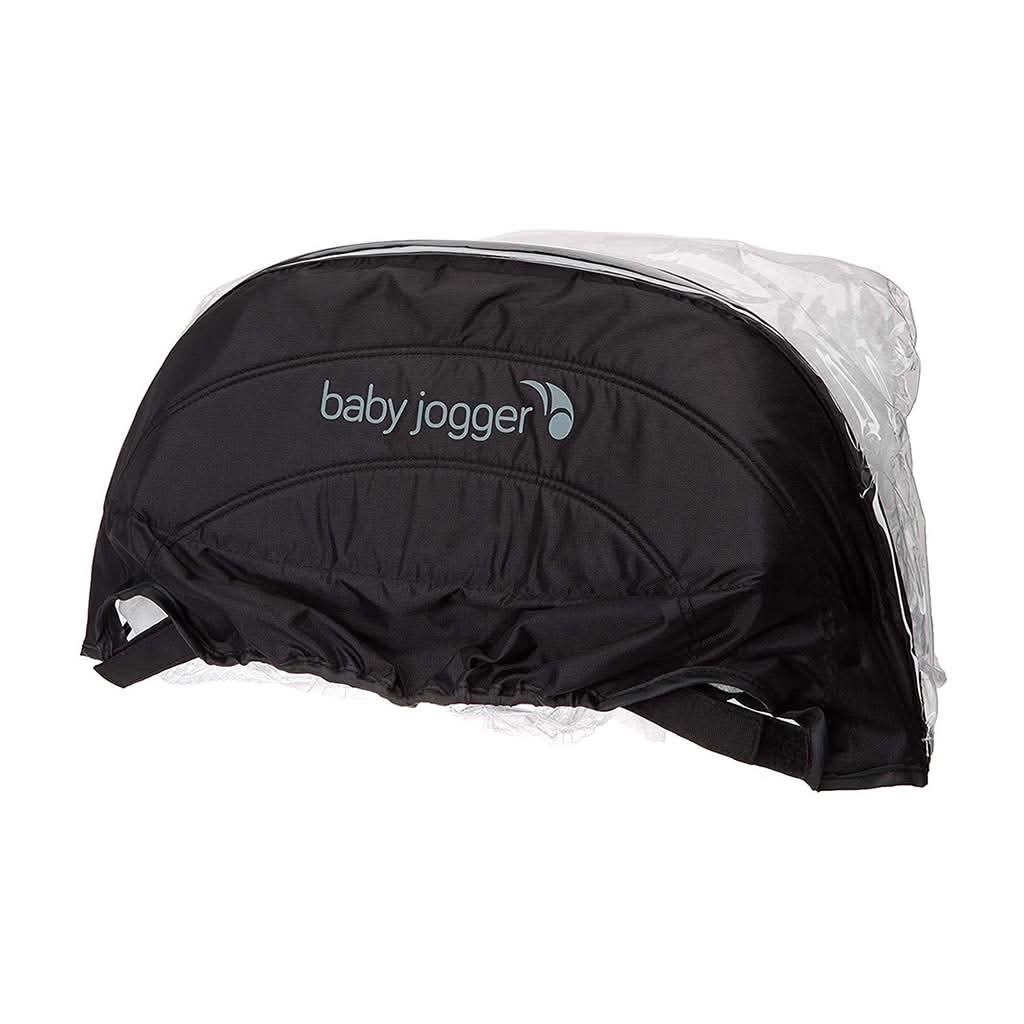 BABY JOGGER City Mini 2 Weather Shield Double-Stroller Accessories-Baby Jogger-Black/Clear-ANB Baby Store