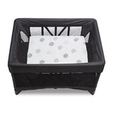 4moms Breeze Bassinet Sheet, Cotton White & Grey Crosshatch, Two Pack - ANB Baby