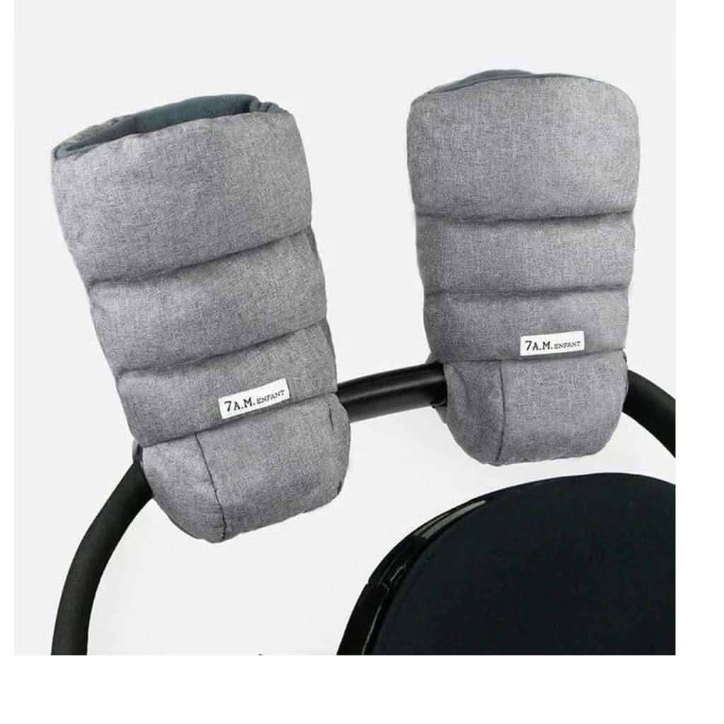 7 AM Enfant Adult Warmmuffs Stroller Gloves with Universal Fit-Stroller Accessories-7AM Enfant-Heather Grey-ANB Baby Store