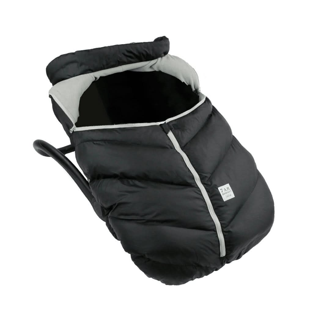 7 AM Enfant Car Seat Cocoon Baby Cover, Black, 0 - 12M, ANB BABY