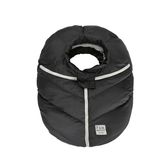 7 AM Enfant Car Seat Cocoon Baby Cover, Black, 0 - 12M - ANB Baby