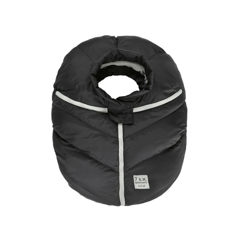 7 AM Enfant Car Seat Cocoon Baby Cover, Black, 0 - 12M - ANB Baby