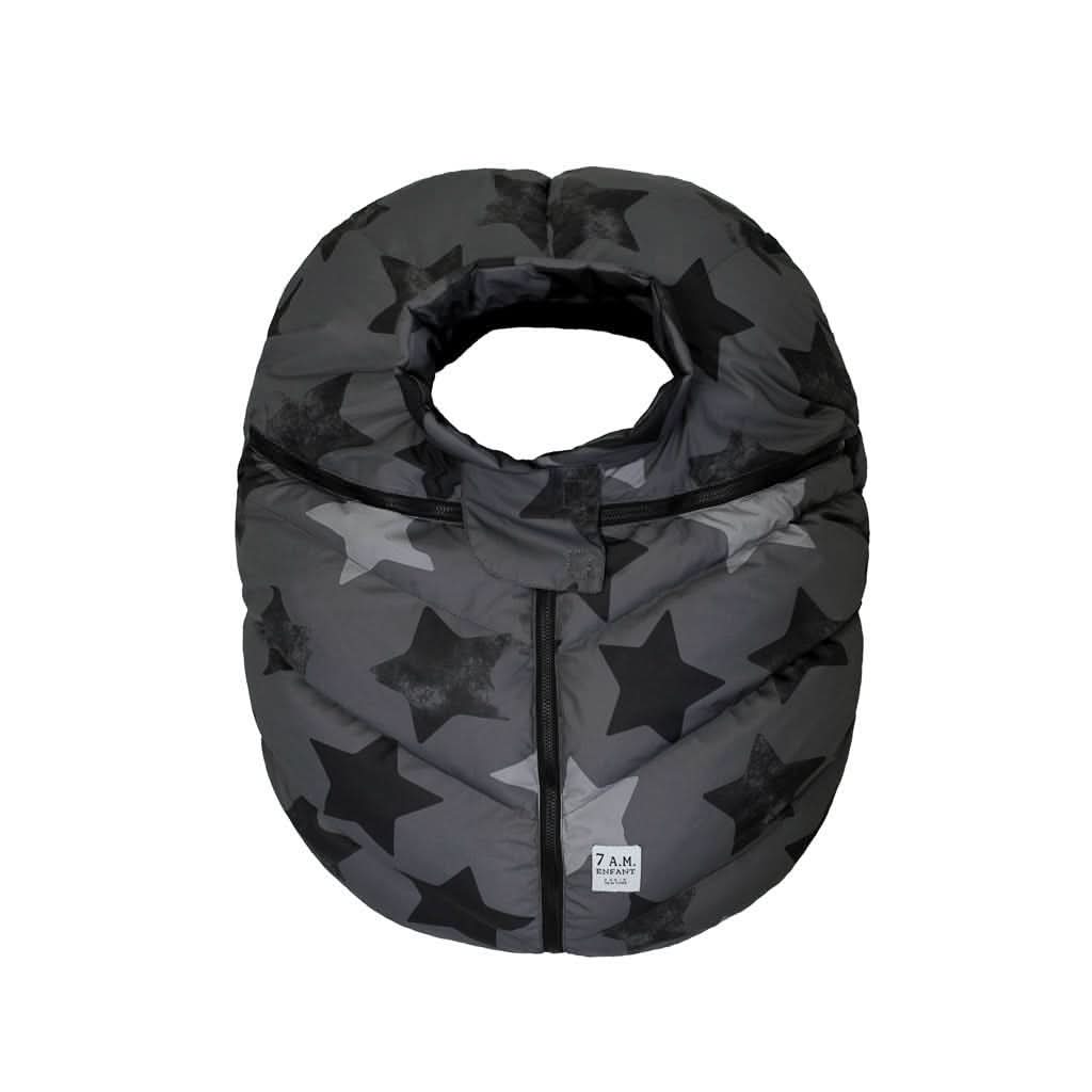 7 AM Enfant Car Seat Cocoon Baby Cover, Black, 0 - 12M, ANB BABY