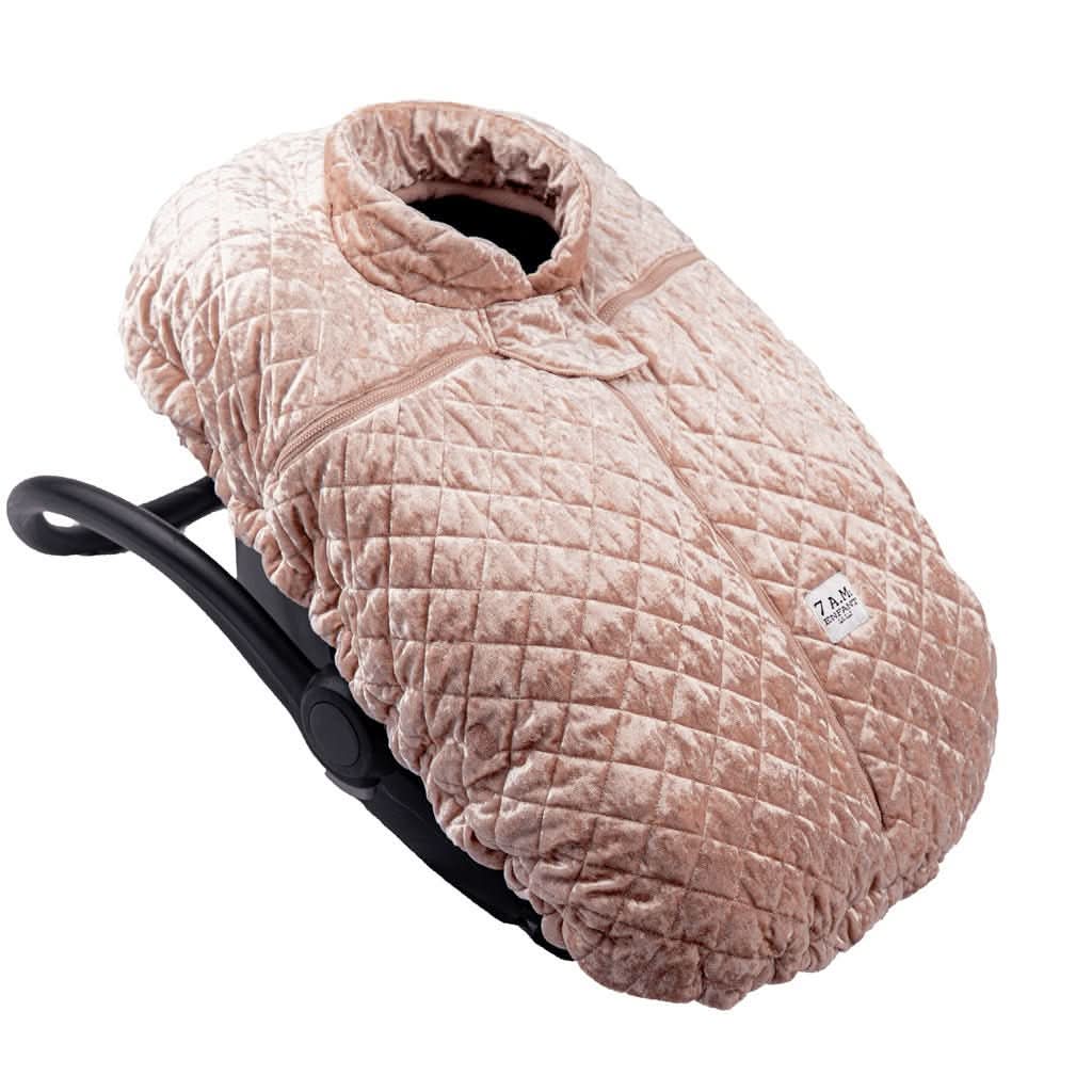 7 AM Enfant Car Seat Cocoon Baby Cover, Quilted Velvet 0 - 12M, ANB BABY