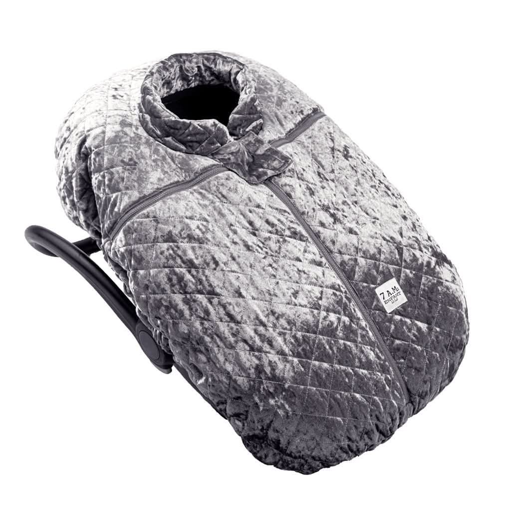 7 AM Enfant Car Seat Cocoon Baby Cover, Quilted Velvet 0 - 12M, ANB BABY