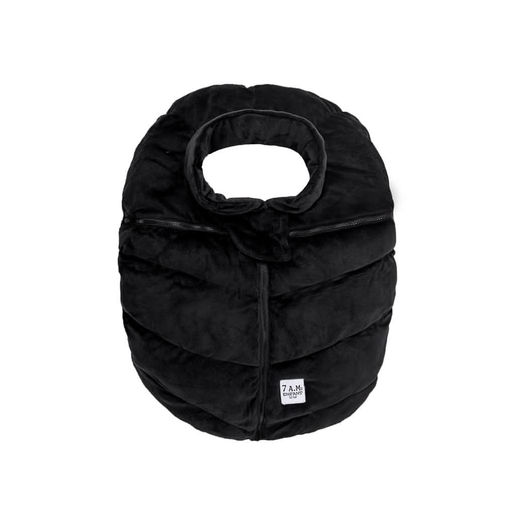 7 AM Enfant Car Seat Cocoon Bebe Mild Climate, Black Velour, ANB BABY