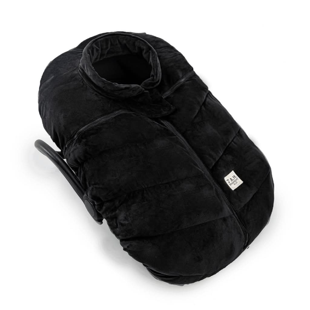 7 AM Enfant Car Seat Cocoon Bebe Mild Climate, Black Velour, ANB BABY
