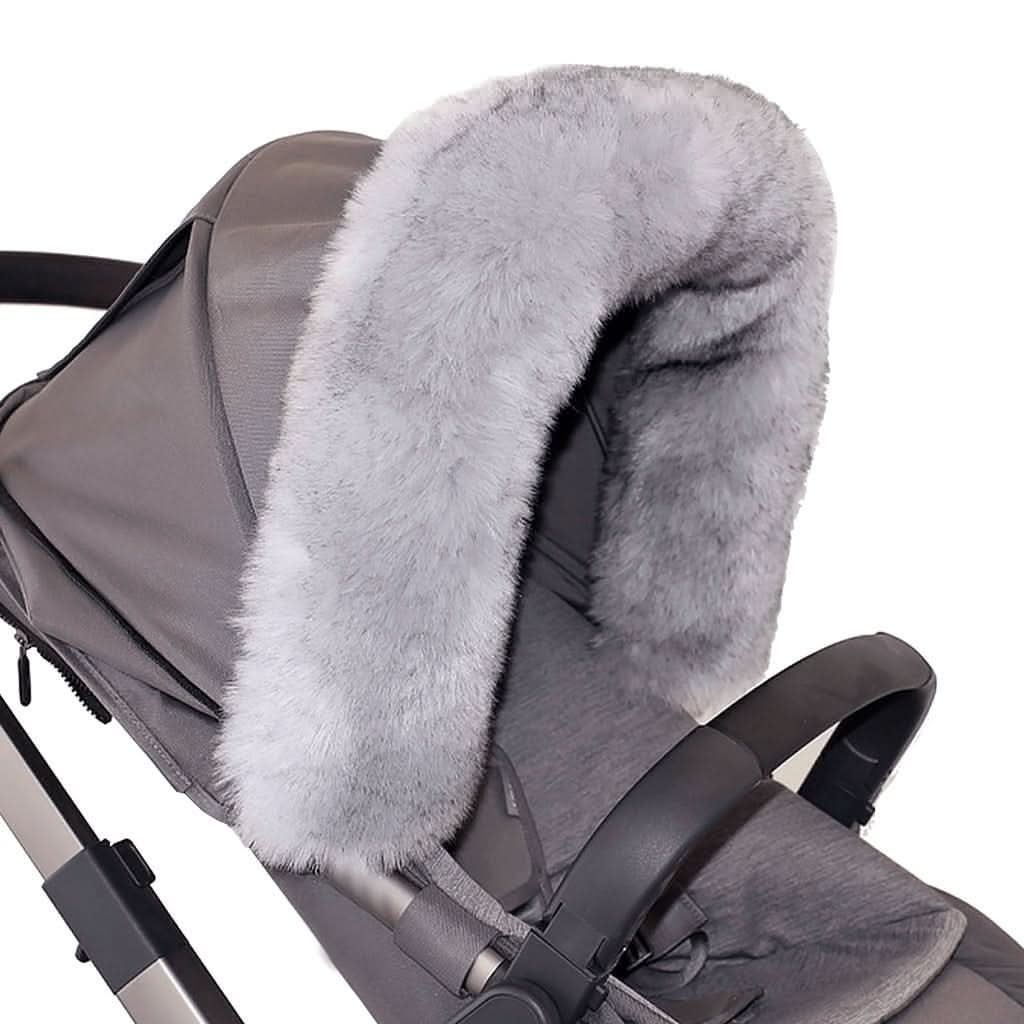 7 AM Enfant Fur Marquee Canopy Cover Tundra, Grey, ANB BABY