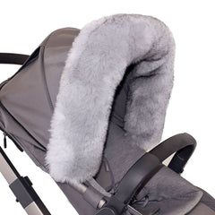 7 AM Enfant Fur Marquee Canopy Cover Tundra, Grey, ANB BABY