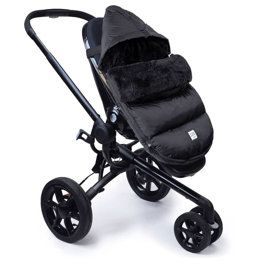 7 AM Enfant PlushPOD Footmuff, Black Plush, ANB BABY
