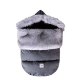 7 AM Enfant PlushPOD Tundra Stroller and Car Seat Footmuff, Heather Grey - ANB Baby