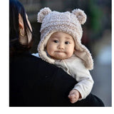 7 A.M. Enfant The Cub Mitten & Hat Set, Oatmeal Teddy - ANB Baby