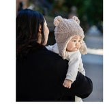 7 A.M. Enfant The Cub Mitten & Hat Set, Oatmeal Teddy - ANB Baby